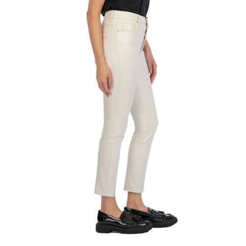 Women's KUT from the Kloth Charlize Coated Cigarete Raw Hem Slim Fit ...