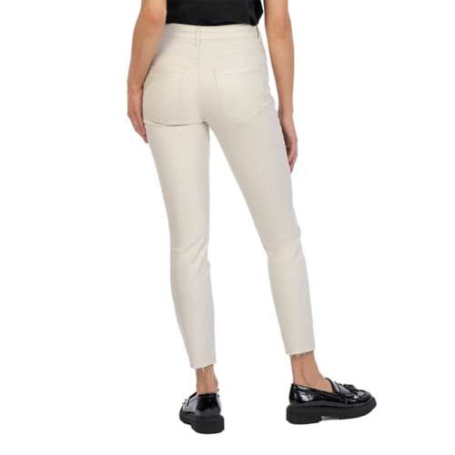 Women's KUT from the Kloth Charlize Coated Cigarete Raw Hem Slim Fit ...