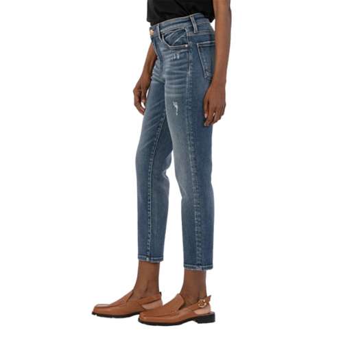 Women's KUT from the Kloth Catherine Ankle Slim Fit Straight lace Jeans