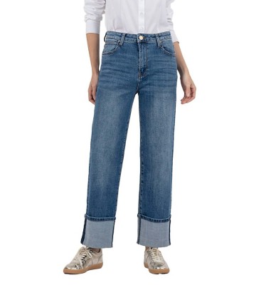Women's KUT from the Kloth Sienna Cuff Wide Leg Jeans