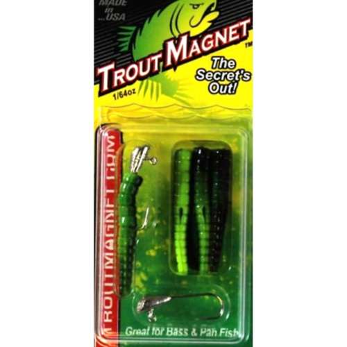 Trout Magnet Black Jig Heads Hooks 5 Pack 1/64 Ounce Size 8 - USA Made/ Fishing