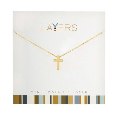Layers Gold Cross Necklace
