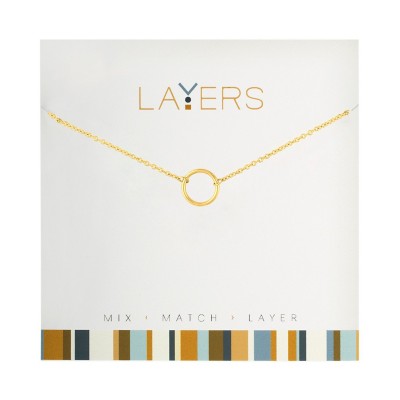 Layers Dainty Circle Necklace