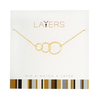 Layers Trio Open Circle Necklace