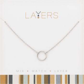 Layers Open Circle Necklace