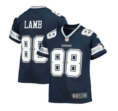 Infant Nike CeeDee Lamb Navy Dallas Cowboys Game Jersey Romper 