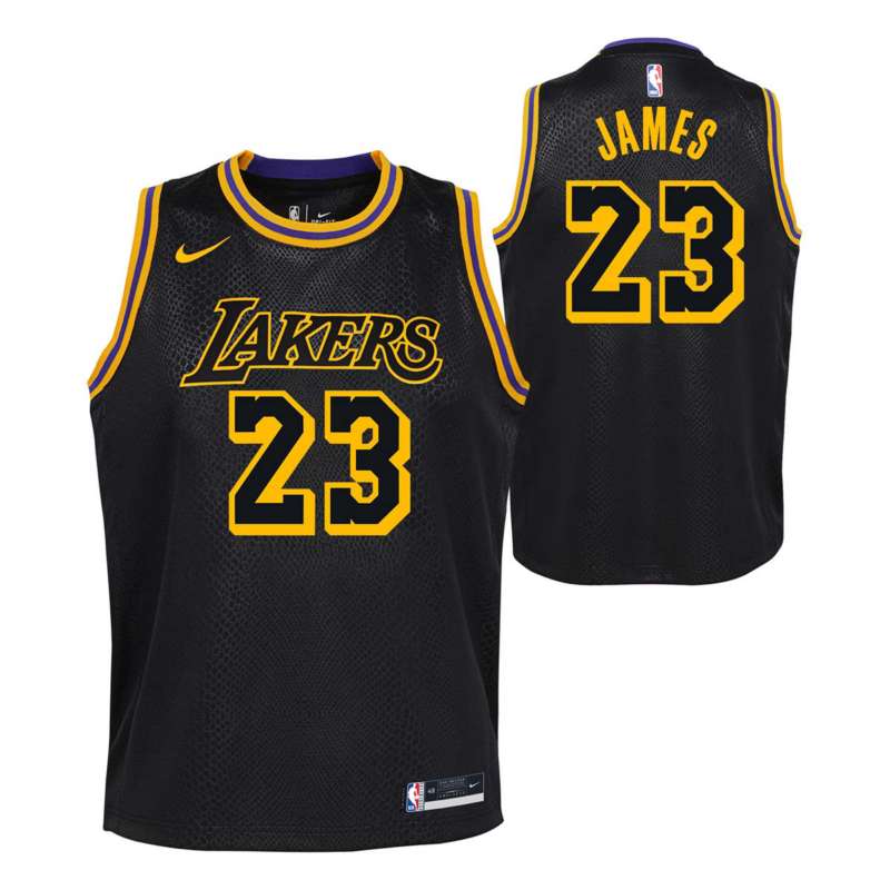 Nike Kids' Los Angeles Lakers LeBron James #23 Yellow Swingman
