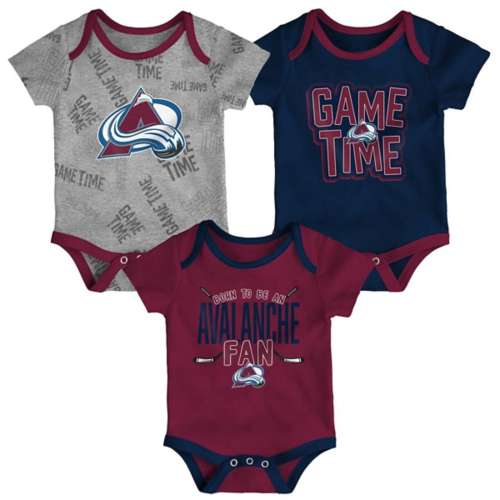 Genuine Stuff Baby Colorado Avalanche Gametime 3 Pack Set