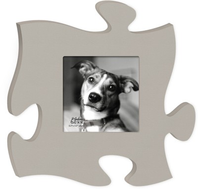 P. Graham Dunn Solid Grey Puzzle Photo Frame