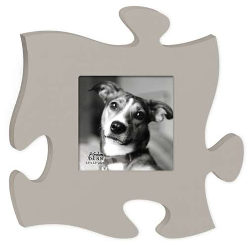 P. Graham Dunn Solid Grey Puzzle Photo Frame