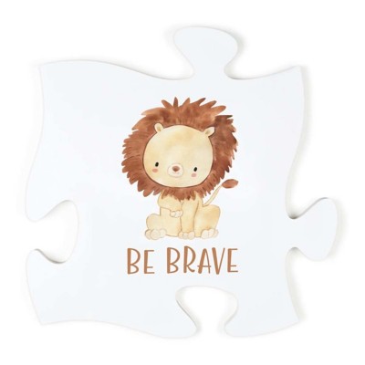 P. Graham Dunn Be Brave Puzzle Piece Wall Art