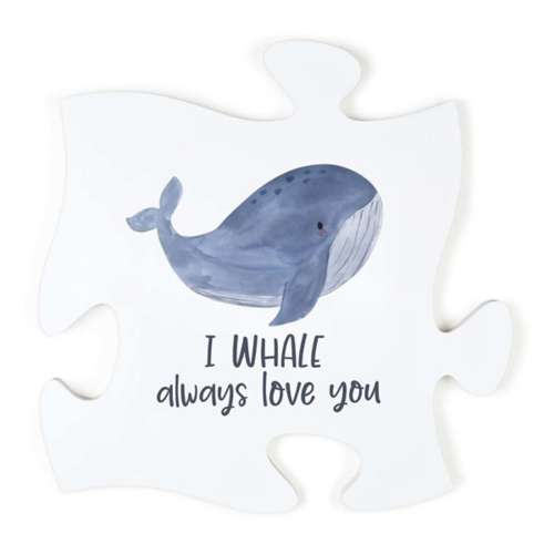 P. Graham Dunn I Whale Always Love You Puzzle Piece Wall Art