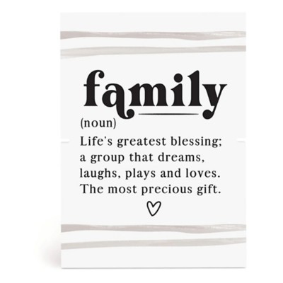 P. Graham Dunn Family Noun Life's Greated Blessing Story Board