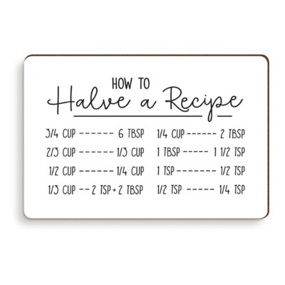 P. Graham Dunn How to Halve a Recipe Magnet