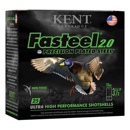 Kent Cartridge Fasteel 2.0 Waterfowl Non-Toxic 12 Gauge Shotshells ...