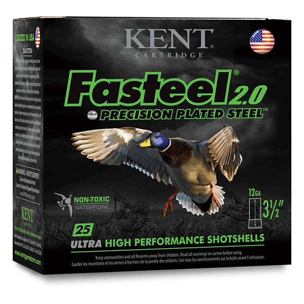 KENT CARTRIDGE Fasteel 2.0 Waterfowl Non-Toxic 12 Gauge Shotshells