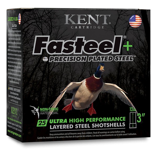KENT CARTRIDGE Fasteel Plus Precision Waterfowl 12 Gauge Shotshells