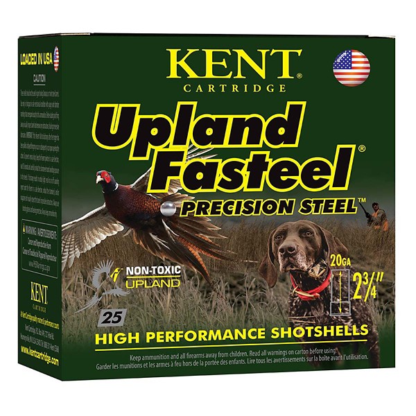 KENT CARTRIDGE Upland Fasteel Non-Toxic 20 Gauge Shotshells