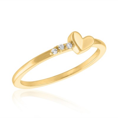 Women's Layers Tilted Heart Ring