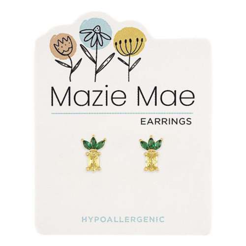Mazie Mae Pineapple Stud Earrings