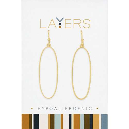 Layers Gold Ivory Dangle Earrings
