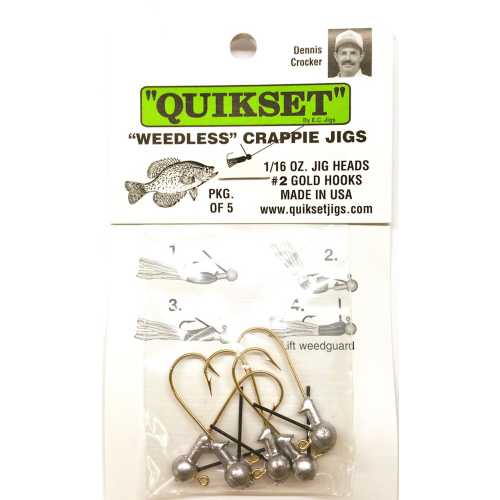 Ec Quikset Weedless Crappie Jig 