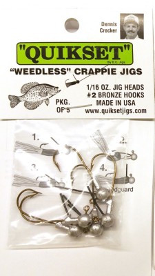 weedless crappie hooks