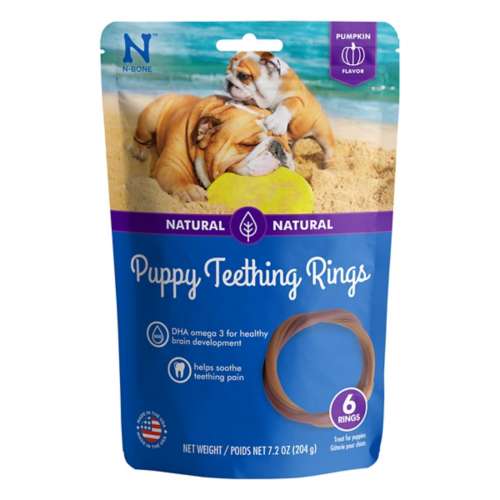 NPIC N-Bone Pumpkin Flavor Puppy Teething Rings