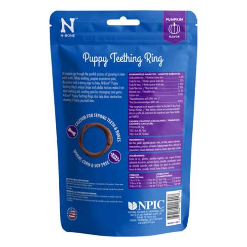 NPIC N-Bone Pumpkin Flavor Puppy Teething Rings