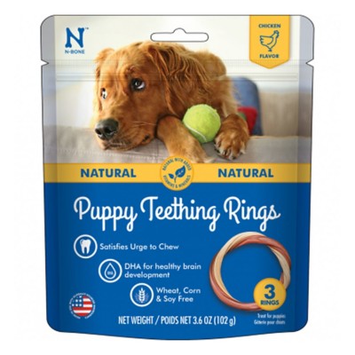 N-Bone Puppy Teething Ring Dog Chews 3 Pack