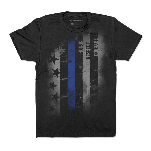Men's Bone Head Outfitters Blue Line Big Blue T-Shirt product image