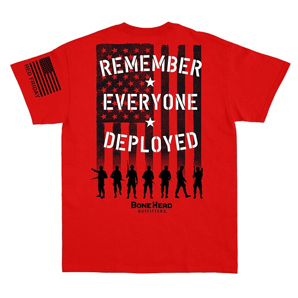 Men's Bone Head Outfitters Classic Red Friday T-Shirt product image