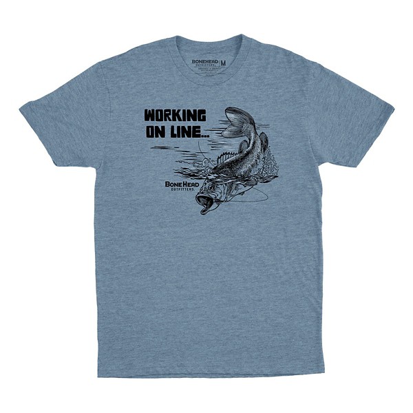 Men's Bone Head Outfitters Work On Line T-Shirt product image