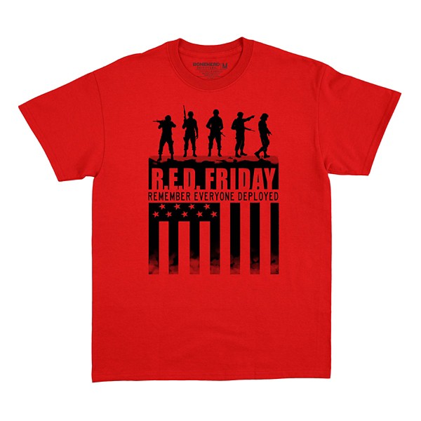 Men's Bone Head Outfitters Red Five Soldiers T-Shirt product image