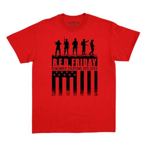 Men's Bone Head Outfitters Red Five Soldiers T-Shirt