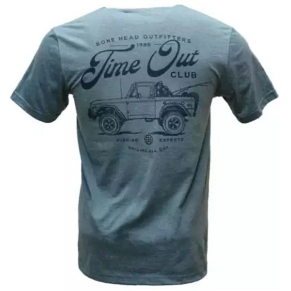 Men's Bone Head Outfitters Time Out Club T-Shirt - Bone Head Outfitters