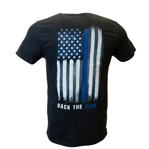 Men's Bone Head Outfitters Back The Blue T-Shirt - Bone Head Outfitters