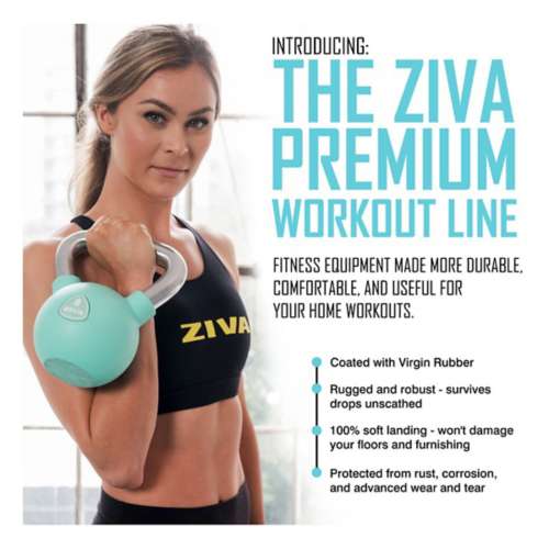 ZIVA Chic Functional Workout Kit - 6 lb Chic Medicine Ball, 15 lb Chic Kettlebell, Chic Speed Jump Rope