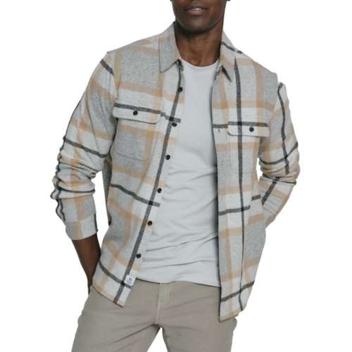 Men's 7Diamonds Generation 4-Way Stretch Flannel Long Sleeve Button Up Shirt