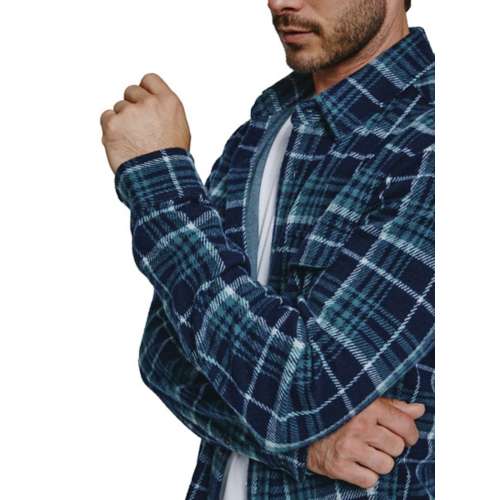 Men's 7Diamonds Generation 4-Way Stretch Flannel Long Sleeve Button Up Shirt