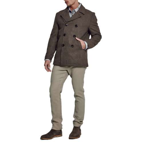 Grilled wool clearance blend peacoat