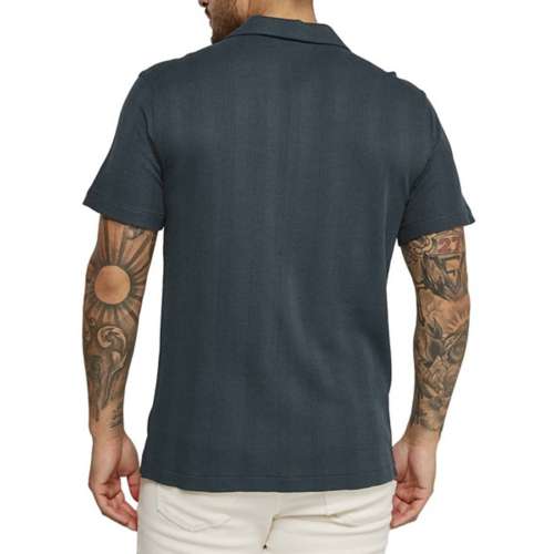 Men's 7Diamonds Burke Camp Sweater Button Up Shirt