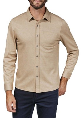 トップス Open-Knit Button-Through Shirt Zig Zag Open Knit Cotton Sweater Polo | Express