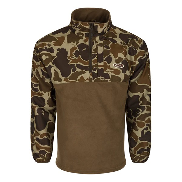 Men's Drake Waterfowl MST Quarter Zip Refuge Eqwader Jacket 1/4 Zip Pullover - Drake Waterfowl