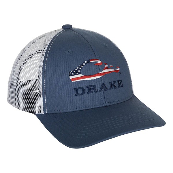 Men's Drake Waterfowl Flag Logo Adjustable Hat - Drake Waterfowl