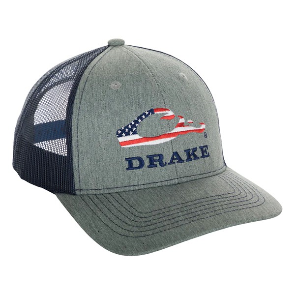 Men's Drake Waterfowl Flag Logo Adjustable Hat - Drake Waterfowl