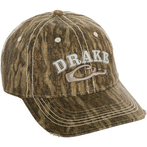 DRAKE WATERFOWL Men's  Distressed 6-Panel Hunting Adjustable Hat