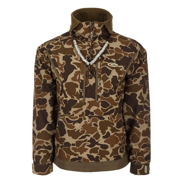 DRAKE WATERFOWL Men's  MST Waterproof Fleece Lined 1/4 Zip Jacket
