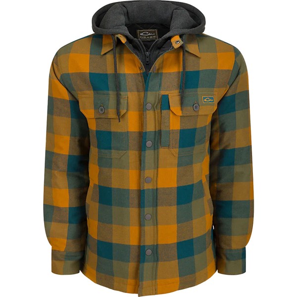 Men's Drake Waterfowl The Campfire Flannel Hoodie - Drake Waterfowl