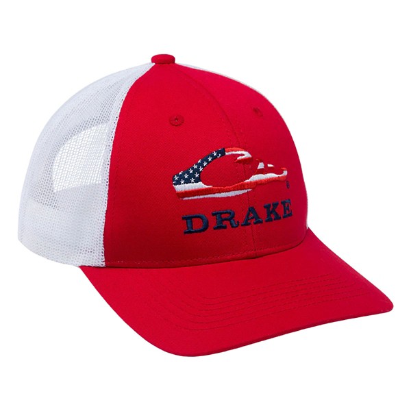 Men's Drake Waterfowl Flag Logo Adjustable Hat - Drake Waterfowl